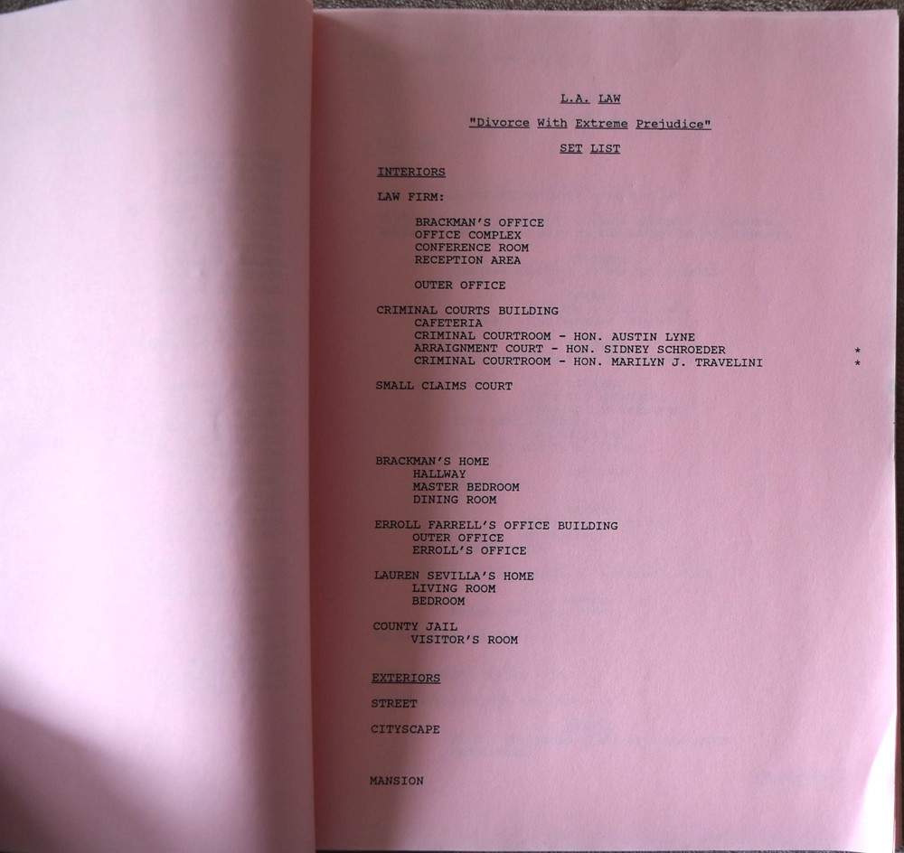 1982 T. J. Hooker "The Fast Lane" Original Final Draft Screenplay Script