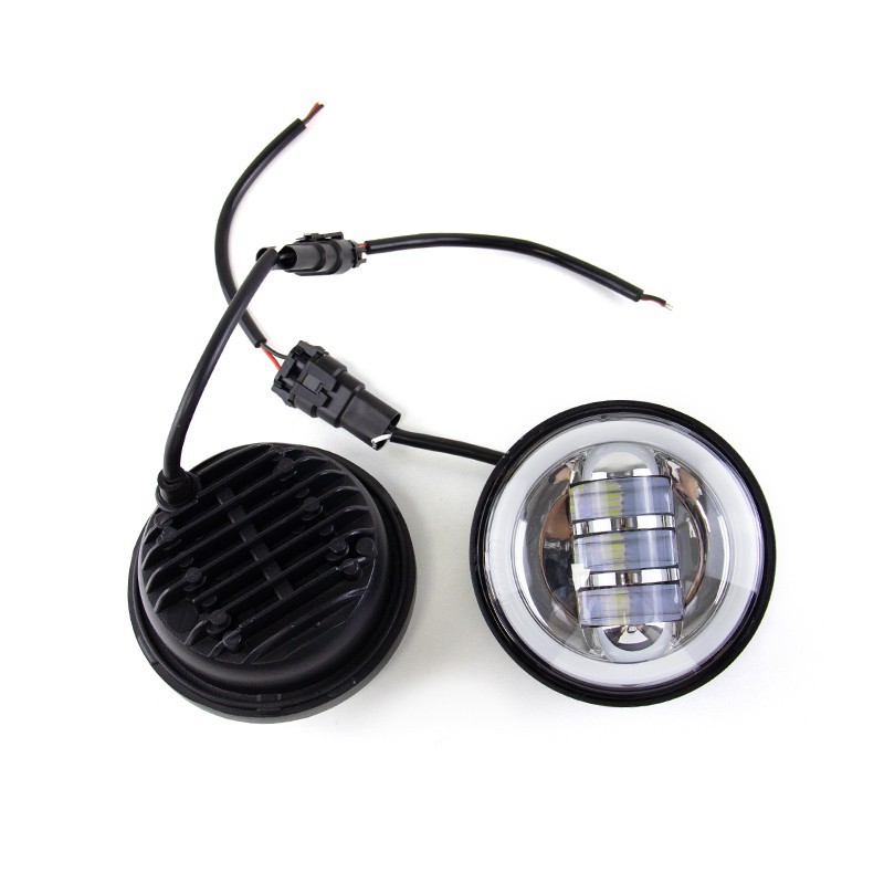 7"inch LED DRL Headlight + Passing Lights For Harley Davidson Touring Road King