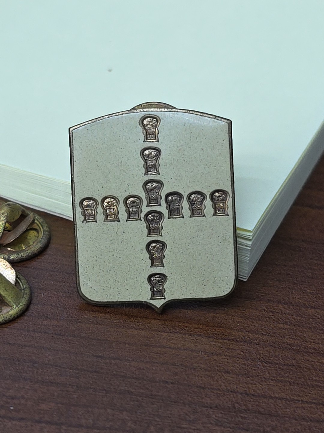 Army DUI 12th ARMORED QUARTERMASTER BATTALION Division Trains QM bn Made  JAPAN