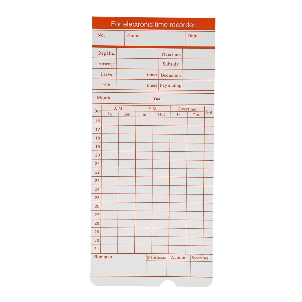 Time Clock Punch Card Employee Attendance Machine LCD Display Check- in Machine