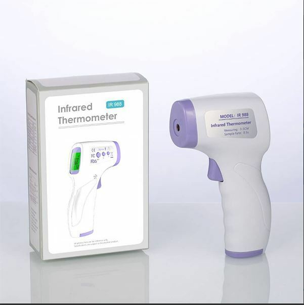 LCD Infrared Thermometer Non Contact - Digital Temperature Warning-