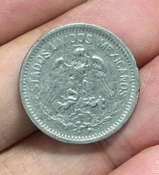 1907 Mexico 5 Centavos Coin