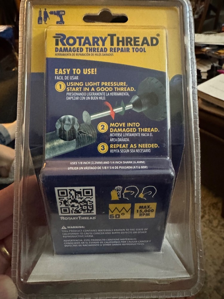 Rotary Thread - damage thread repair tool.
