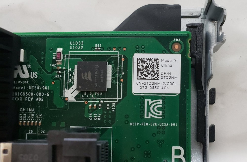 Dell 0TD2NM PERC H330 Raid Controller W/ PCI Riser - Low Profile