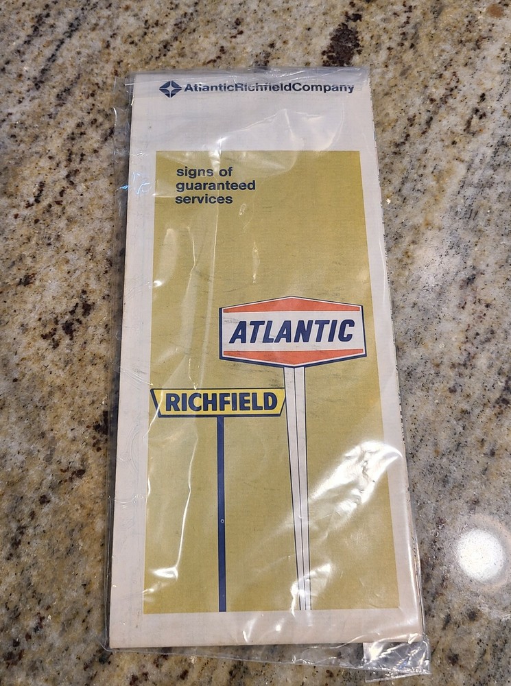 1970 Atlantic Richfield Pittsburgh Pennsylvania and Vicinity Map