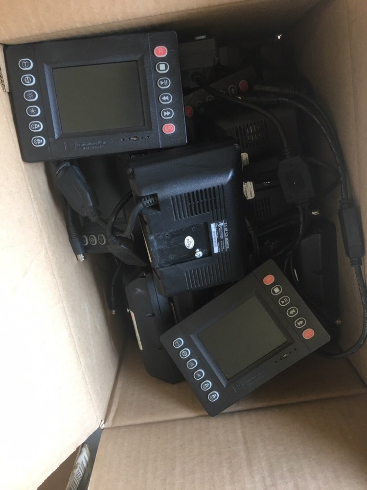 Three L3 Communications Video System 3.5" LCD Monitors Mobile Vision