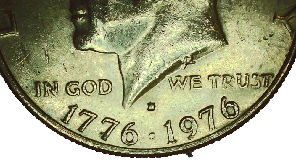1976D - Kennedy Half Dollar Error - Filled "D" Mint Mark - #217