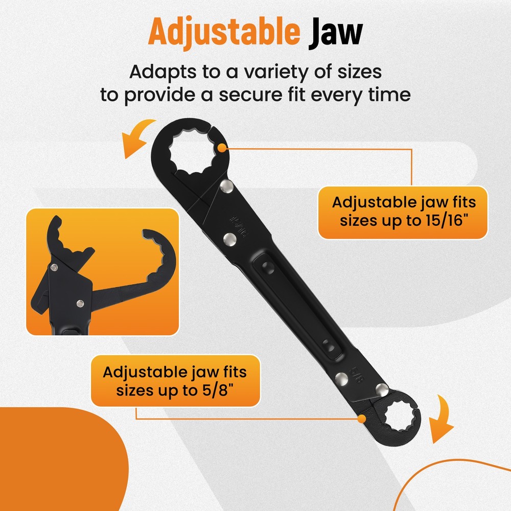 Plumbing Tools Angle Stop Angle-on Wrench Kit for Profession Plumber Wrench Kit