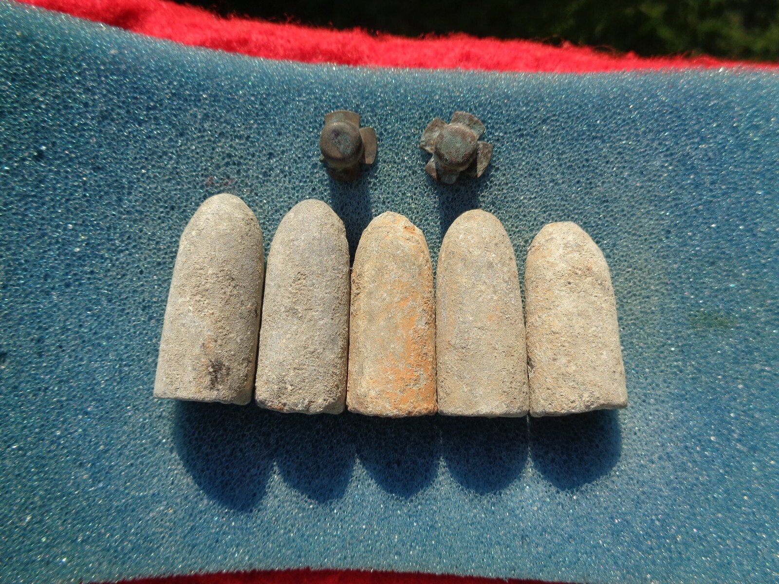 Savannah Recovered Civil War Confederate Enfield Bullet & P Cap