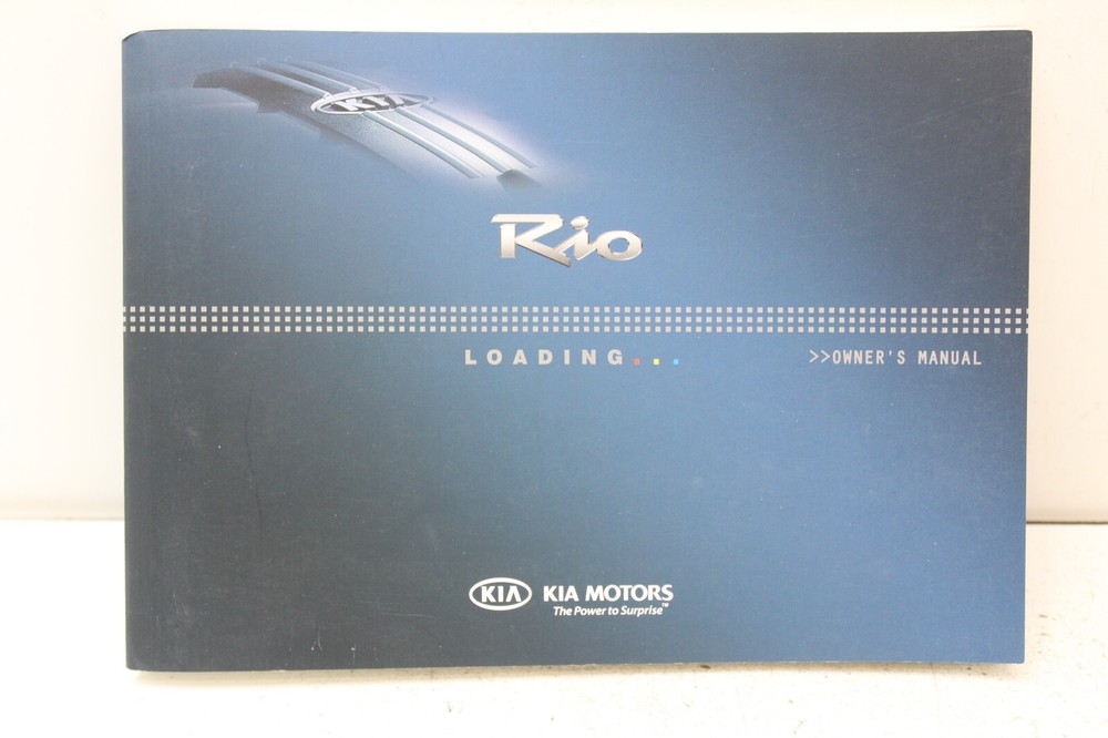2010 Kia Rio Owners Manual User Guide BOOK