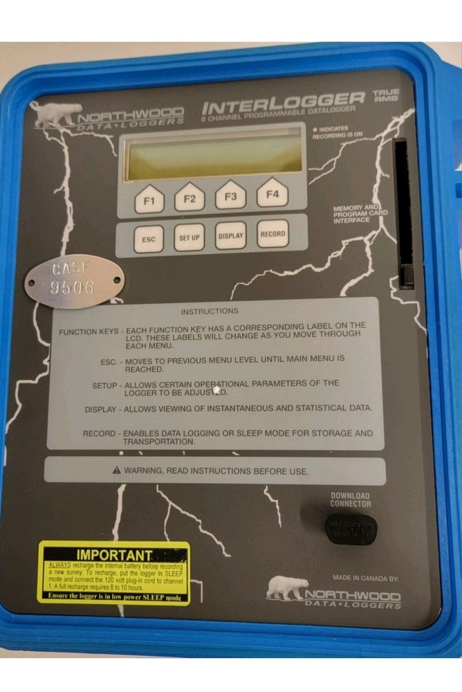 NORTHWOOD DATA-LOGGER 8 CHANNEL DATA INGTERLOGGER.