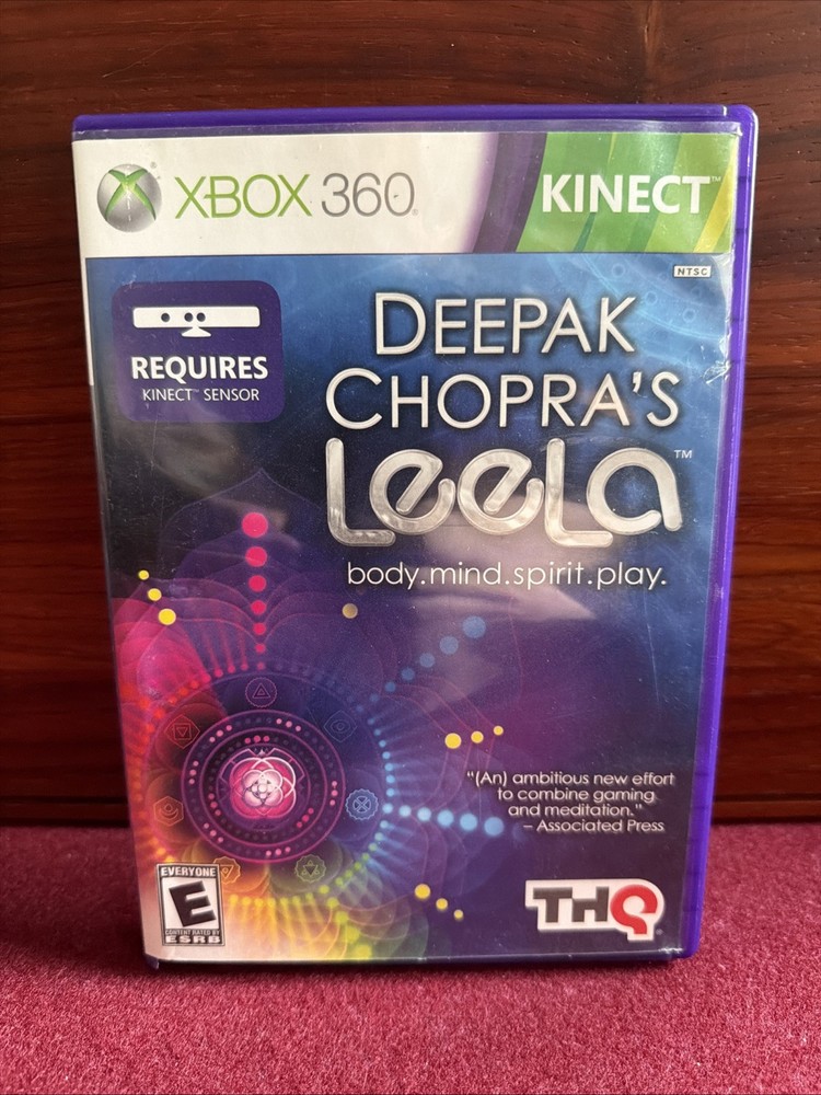 Xbox 360 Kinect Sensor Model 1414 With Deepak Chopra’s Leela Untested