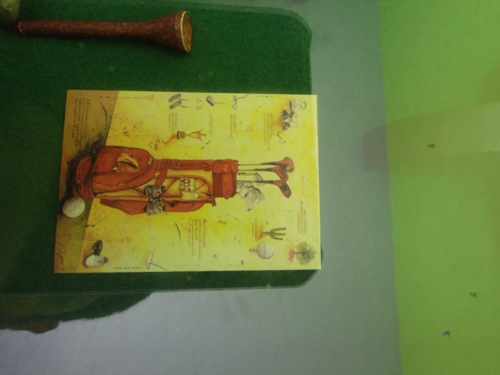 Decorative Vintage History of Golf Wall Display in Wooden Shadow Box Large 20x13