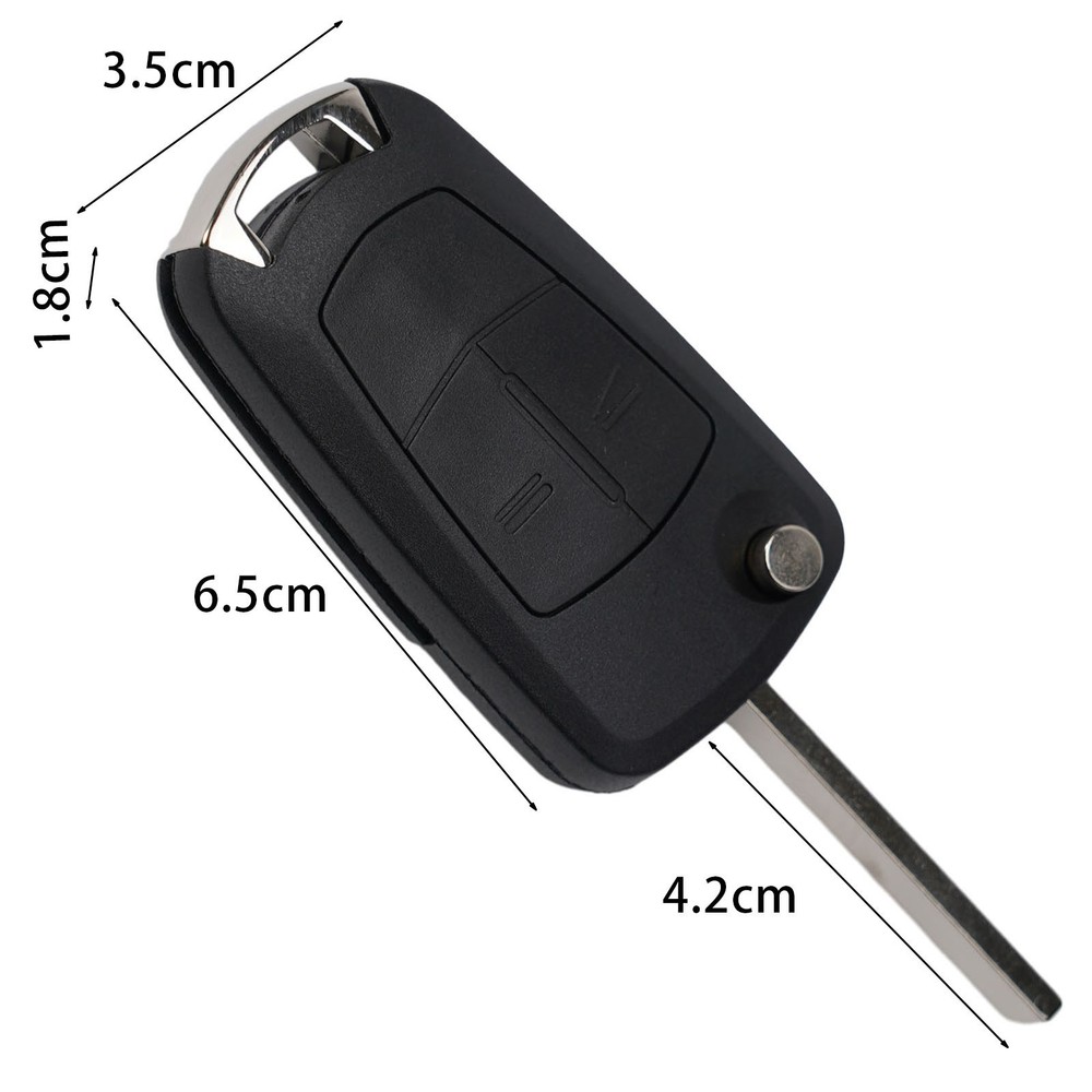 2 Buttons Key Shell Case Remote Control Housing Auto Parts Control Folding