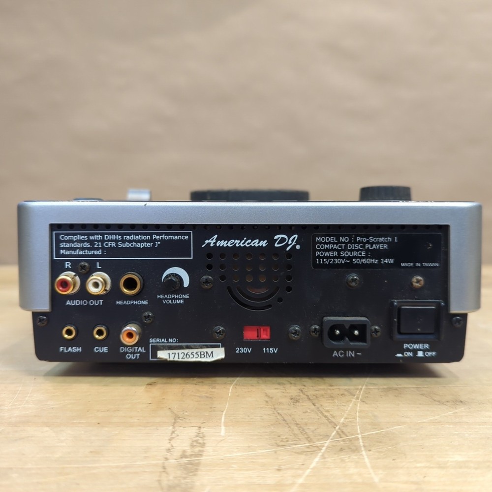 Single American DJ Pro-Scratch 1