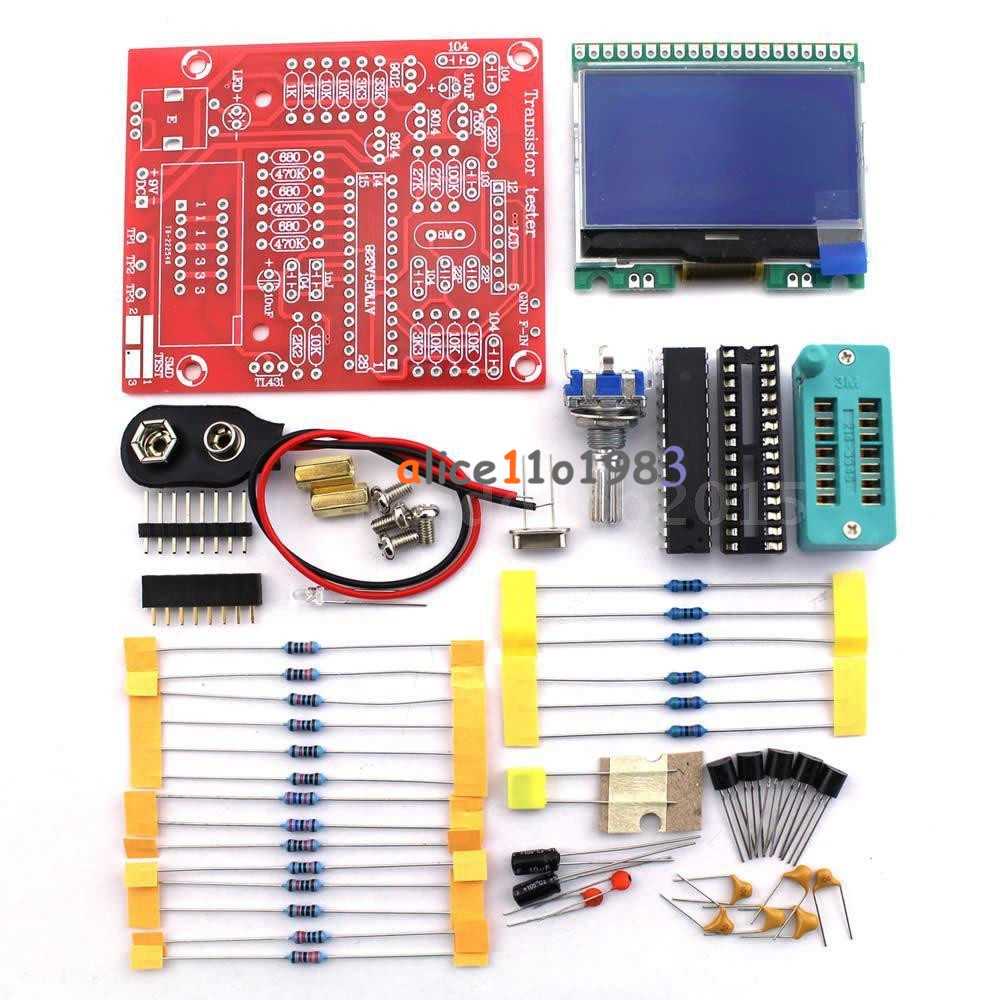M328 LCD 12864 Transistor Tester DIY Kit Diode Triode Capacitance LCR Meter