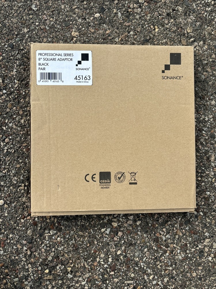 Sonance 45163 Square Adapter with Grille Pair Black missing one square adapter