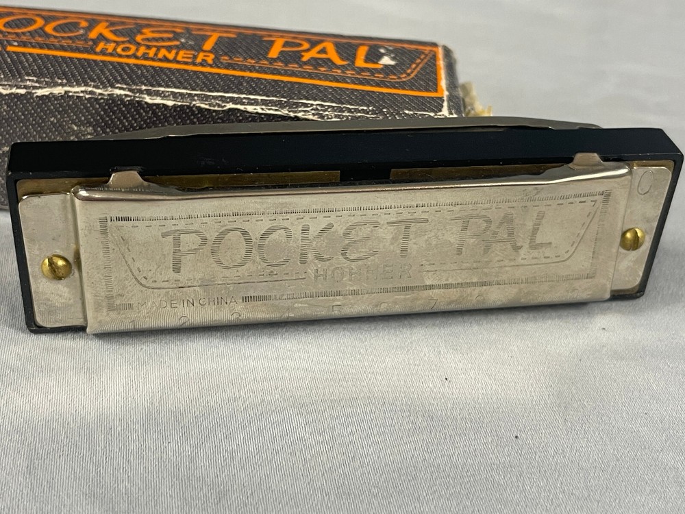 Vintage Hohner Pocket Pal Harmonica in case
