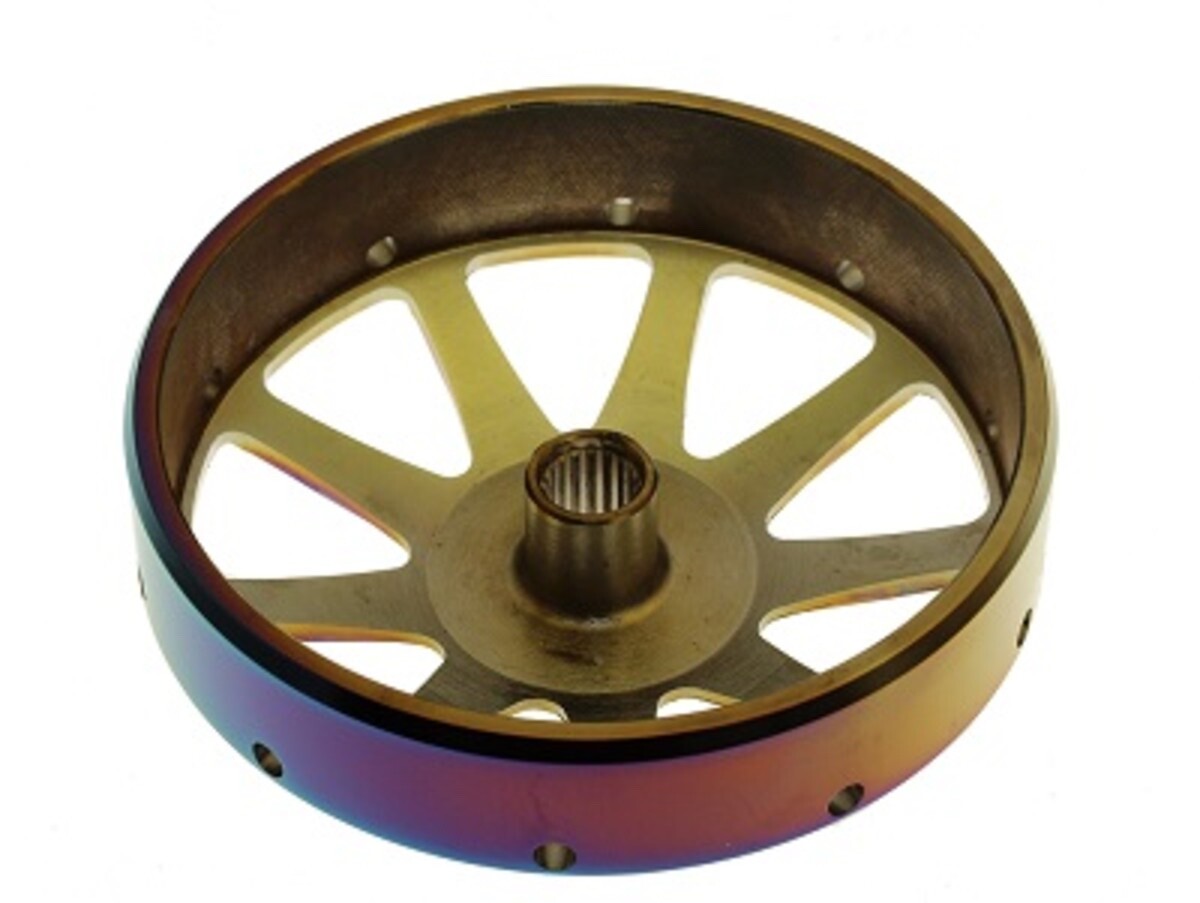 SSP-G CLUTCH BELL / DRUM (9 SPOKE) *TITANIUM* FOR 150cc -232cc GY6