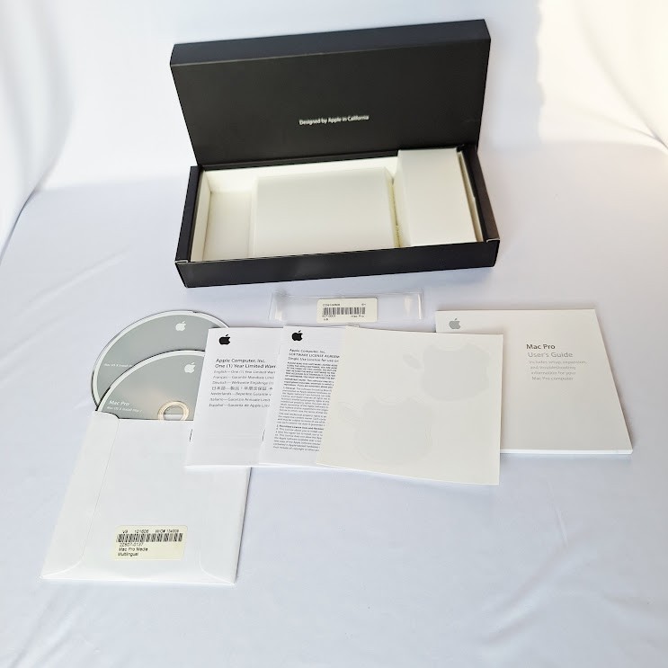 Mac Pro Box Only & Mac OS Install Disc 1 & 2 Version 10.4.7 w/Stickers