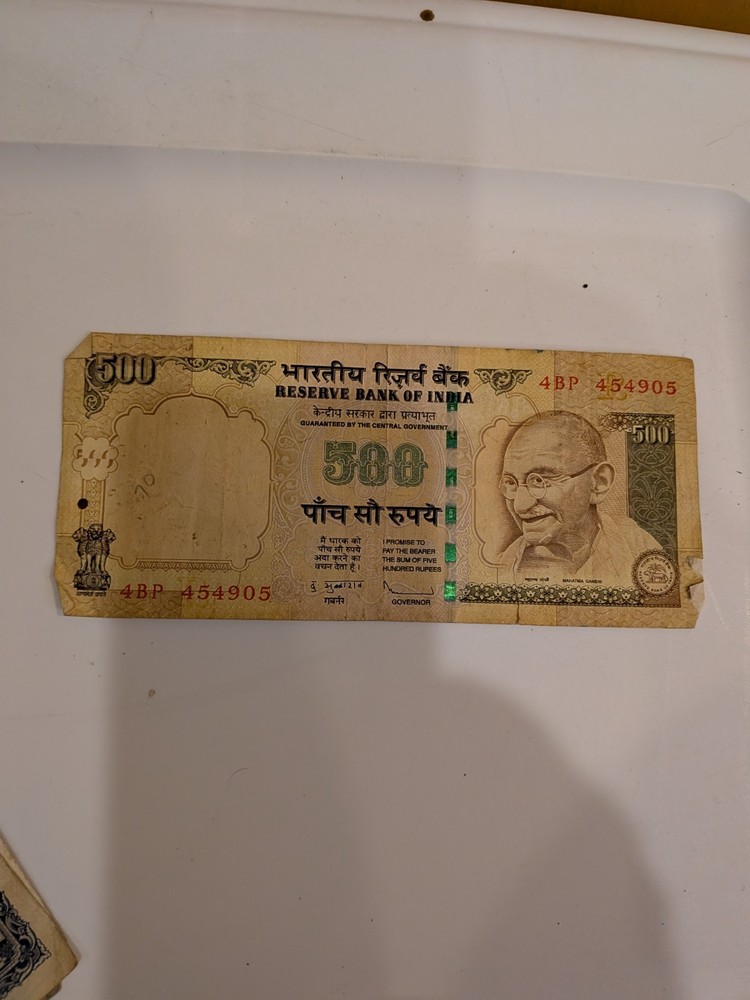 INDIA, 500 RUPEES, Ghandi BANKNOTE