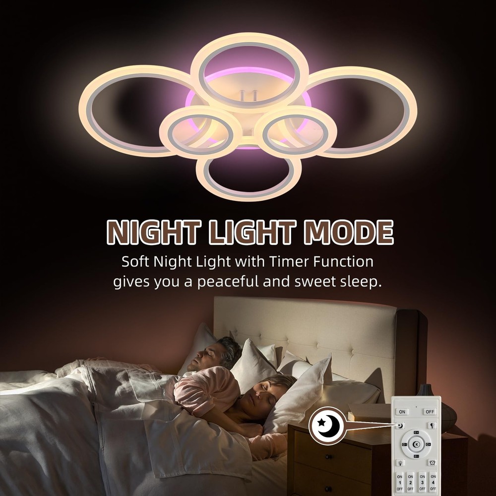 Modern LED Ceiling Light,70W Flush Mount Ceiling Light,Dimmable Ceiling Light...