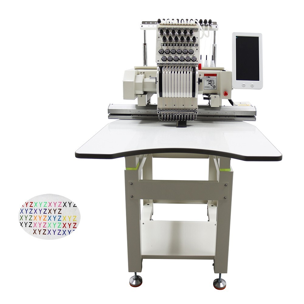 Commercial Automatic Embroidery Machine12 Needles for Embroidery W/ Touch Screen