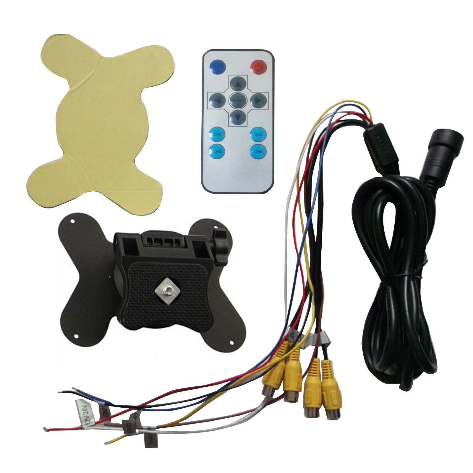 7" Quad Split Monitor+4x SideView Backup Camera System For Semi Truck Trailer RV