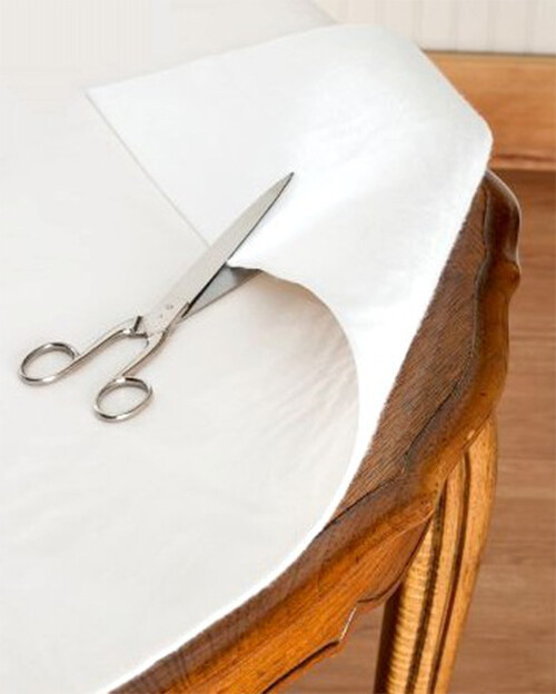 Dependable Felt Back Vinyl Table Pad Protector Size 52" x 90" Cut to Fit