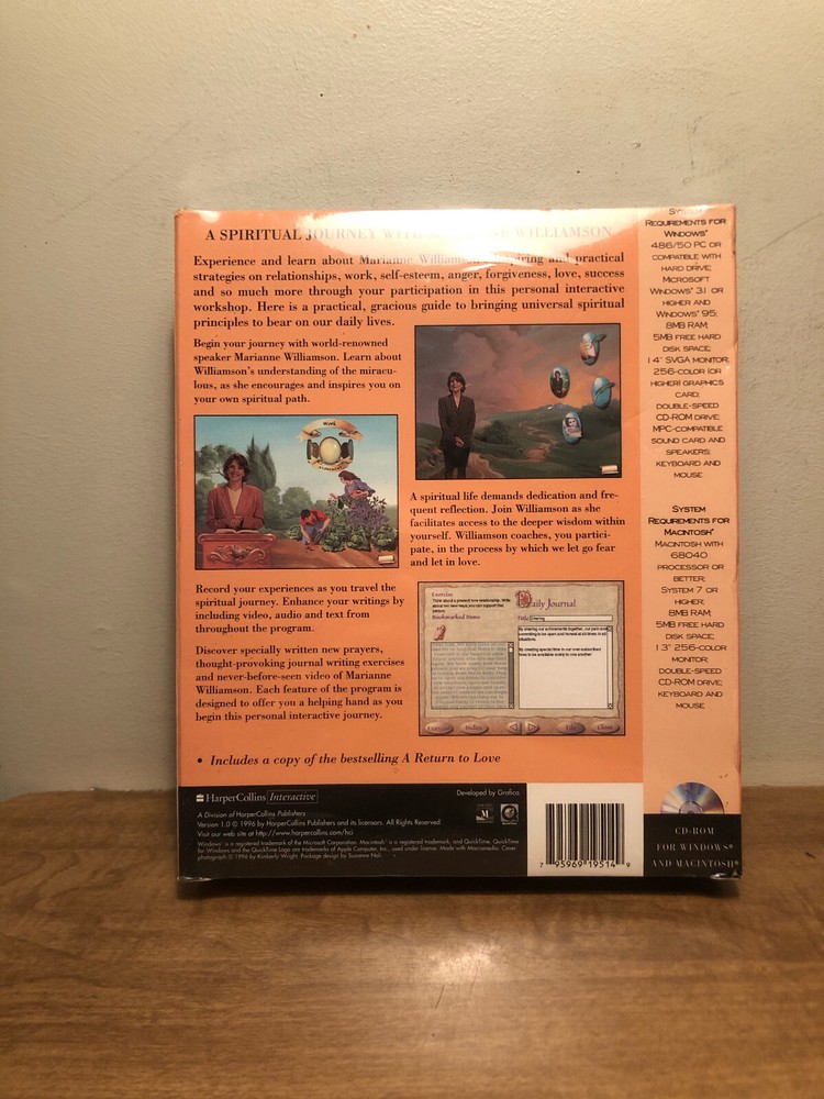 A Return To Love - Interactive Workshop with Marianne Williamson - 1995 - CD-ROM