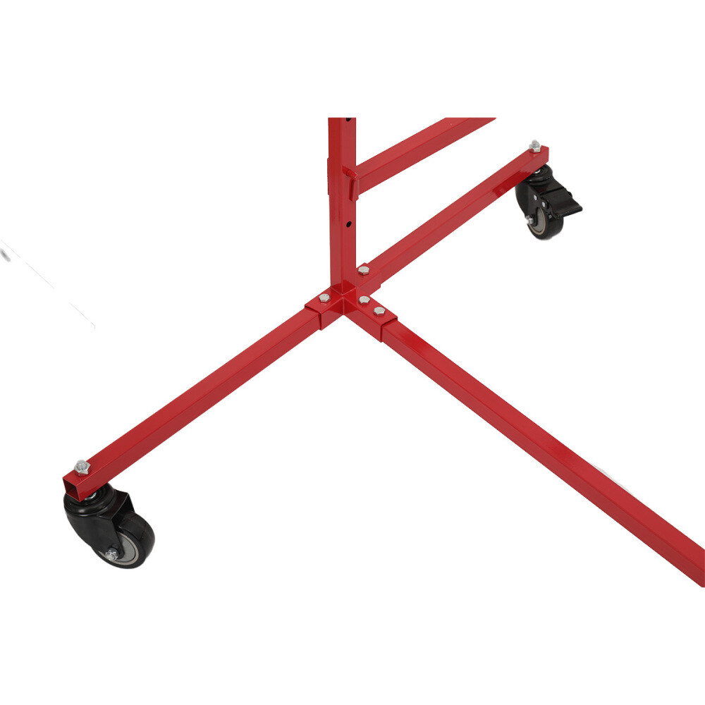 Mobile Bumper Storage Rack Double Sided Standing Shelf Adjustable Auto Body Shop
