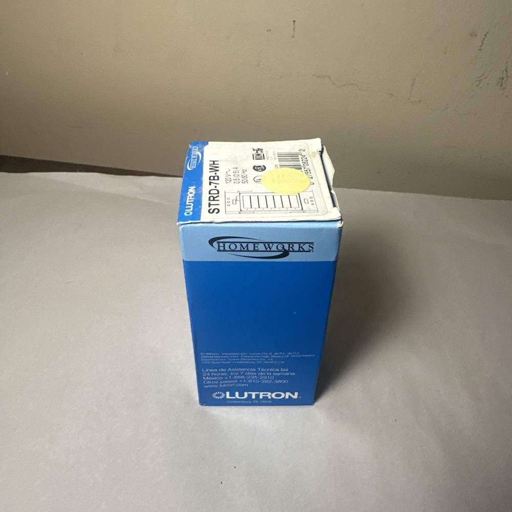 Lutron Homeworks STRD-7B-WH 7-Button Keypad NIB