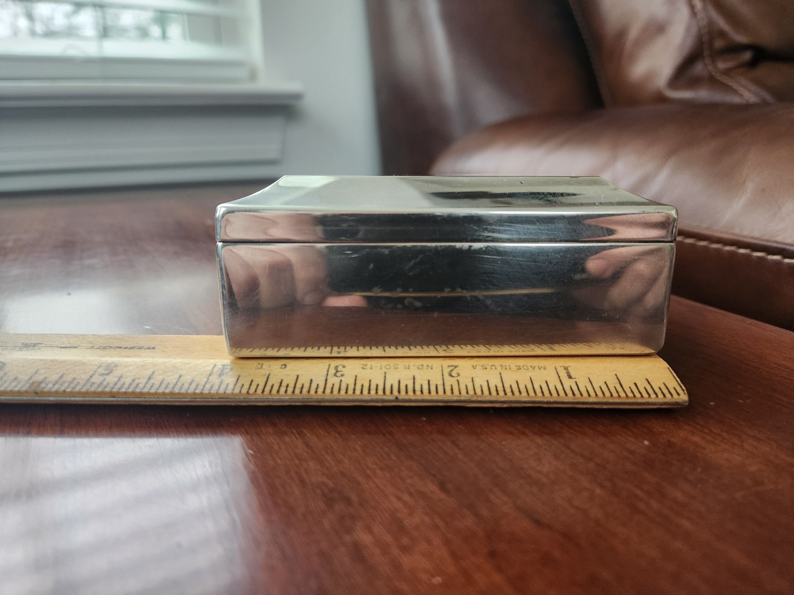 Gorham 352 Sterling Silver Cigarette Case Jewelry Trinket Box Coin Money Holder