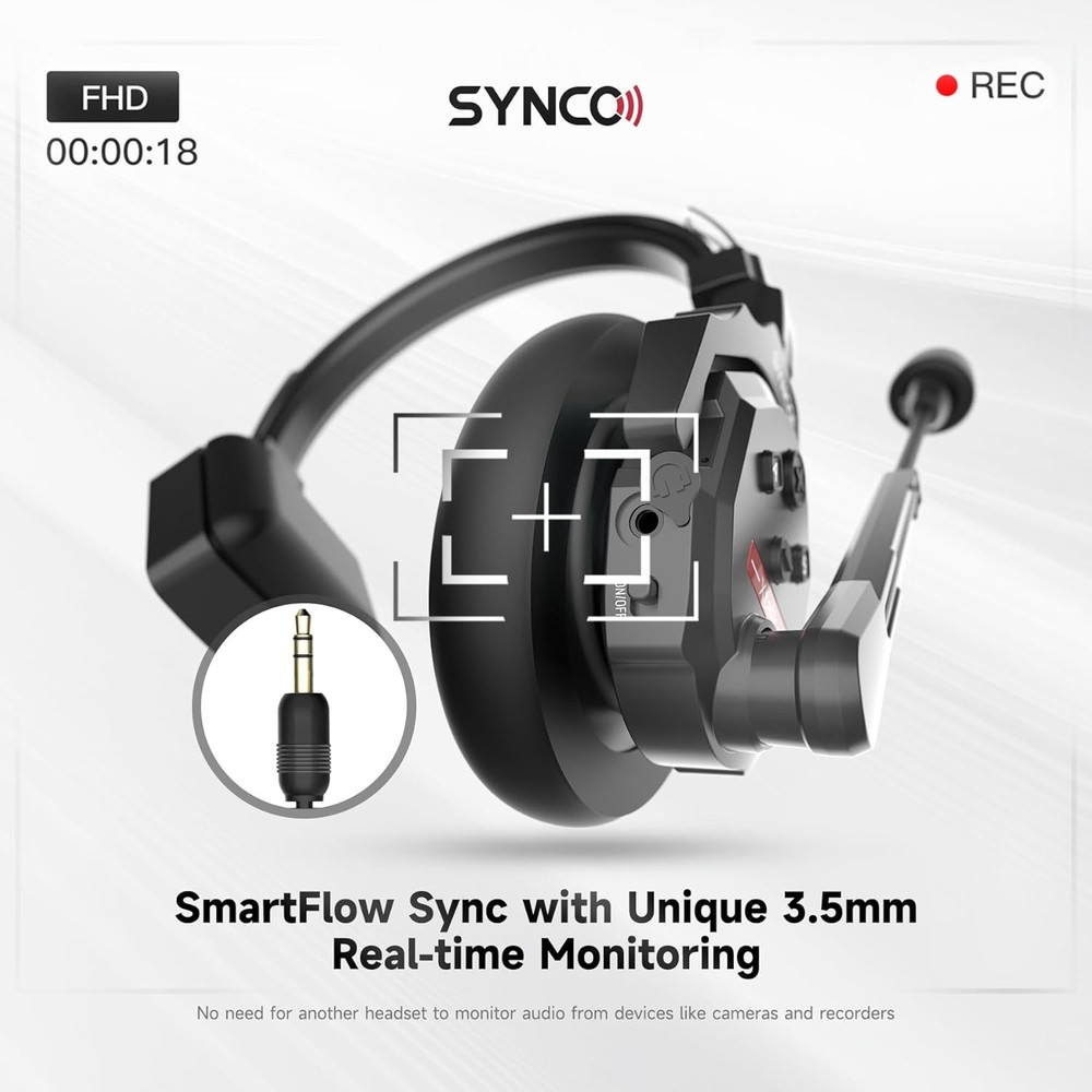 Microphones & Wireless Systems Black XPRO X1 1 Person Wireless Intercom Headset
