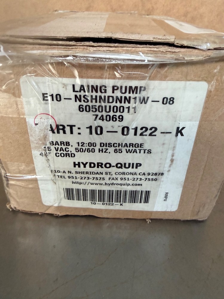Laing Circulation Pump laning Pump E-10 NSHNDNN1W-08