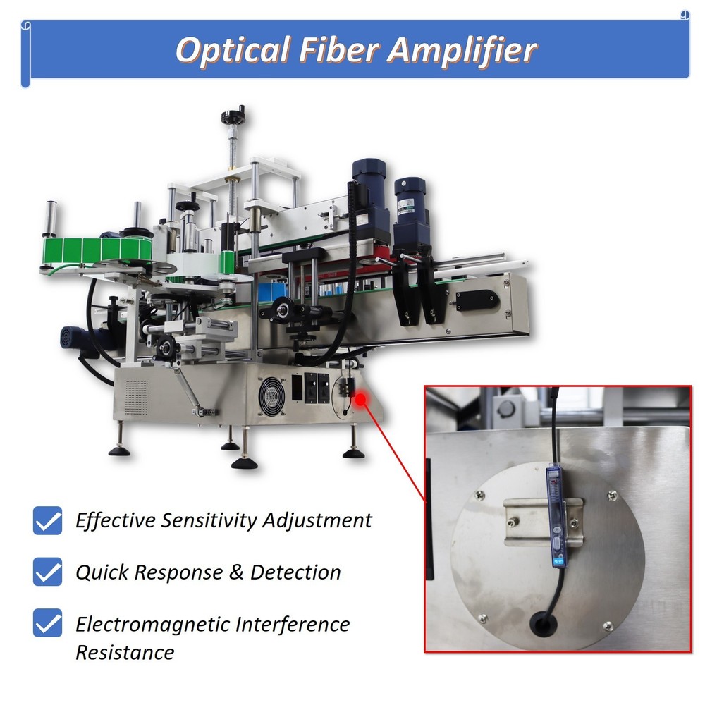 Double Sided Automatic Labeling Machine for 3.9-11.8in Square/Hexagonal Bottle