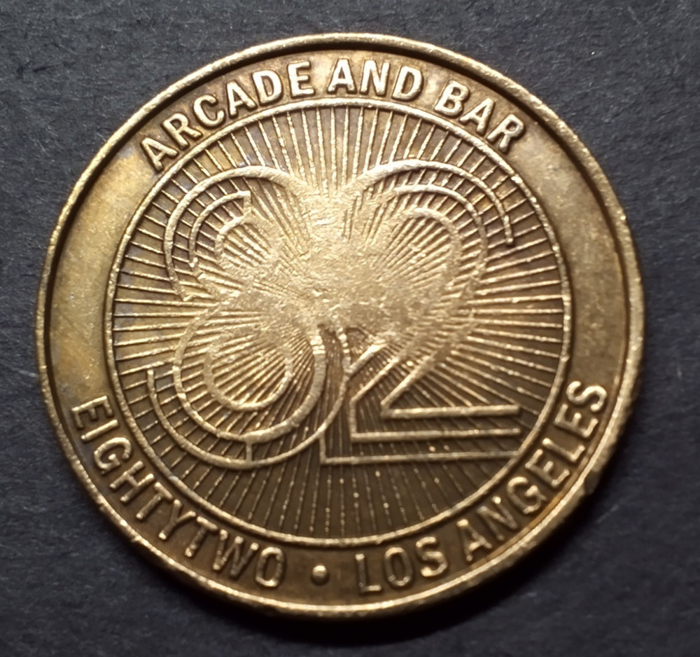 Eightytwo (82) Arcade and Bar- Los Angeles- Token