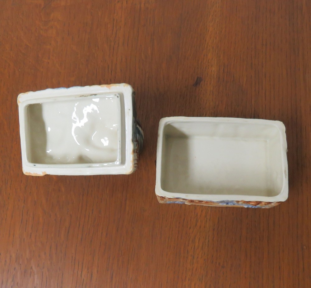 Vintage Ceramic Ducks 3D Trinket Box