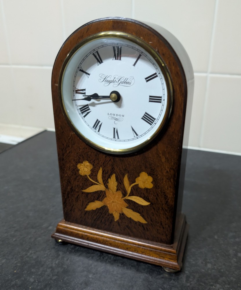 Reproduction Inlaid Mahogany Clock Case