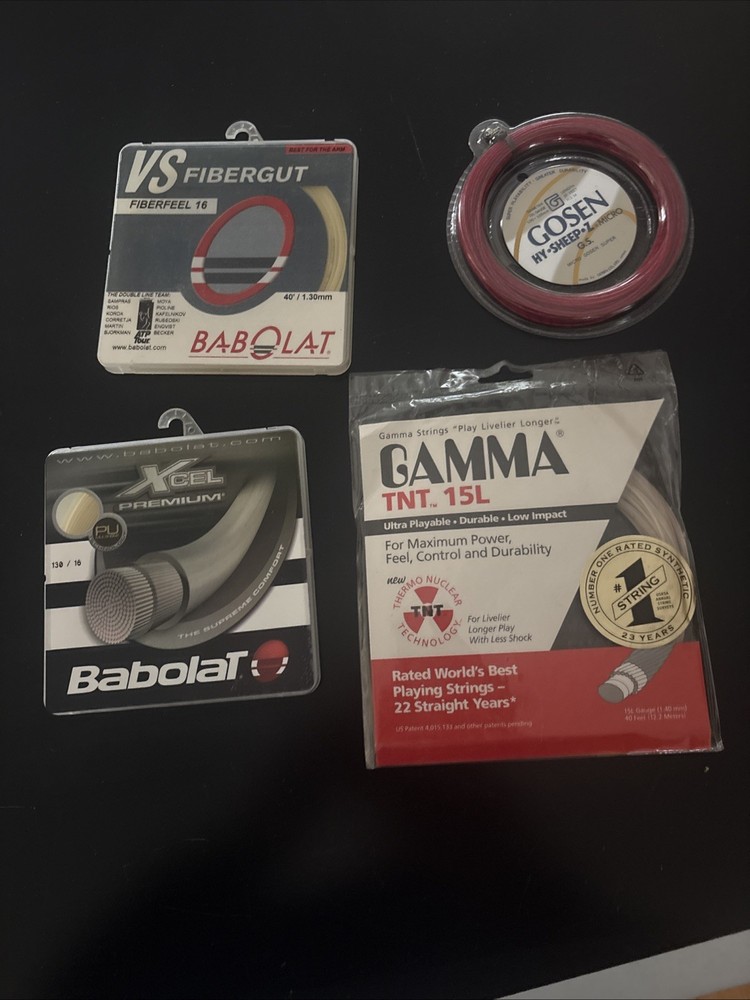 4 Sets Tennis String Gamma Gosen Babolat