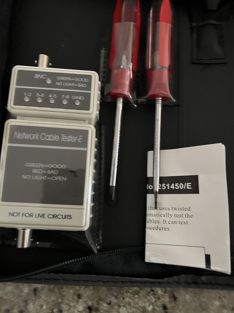 Network Cable Tester-E Kits Model 251450/E