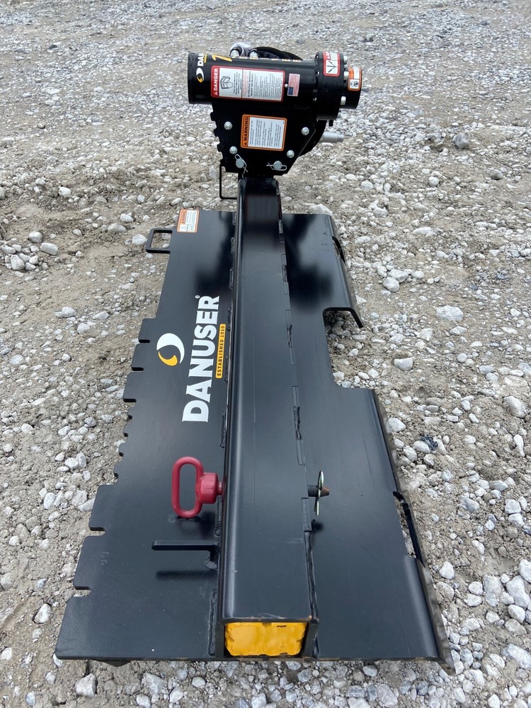 Danuser T3 Offset T-Post Driver Skid Steer Attachment 3"Diameter Oil Field Posts