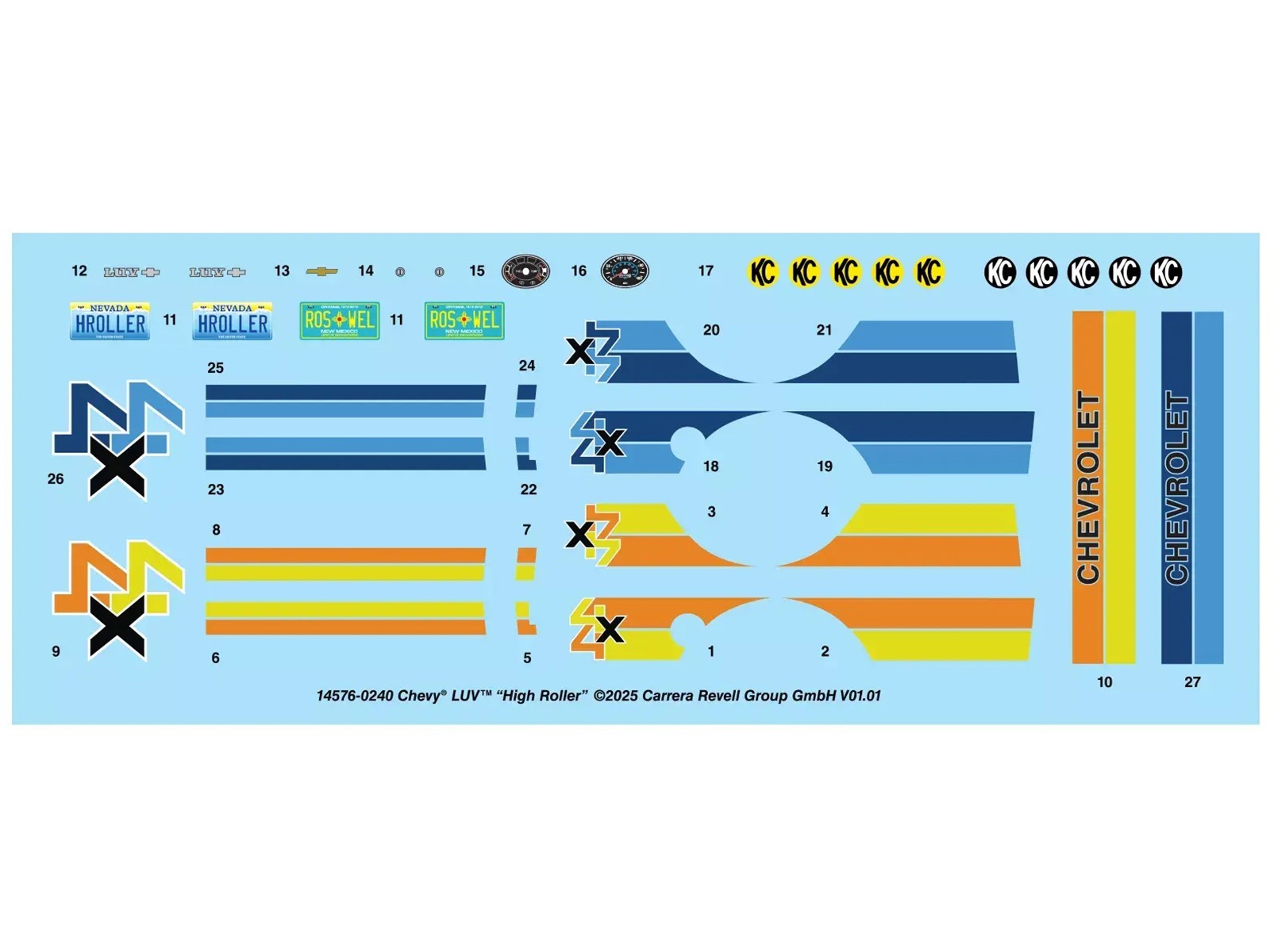 LEVEL 4 MODEL KIT CHEVROLET LUV 4X4 PICKUP HIGH ROLLER 1/24 BY REVELL 14576