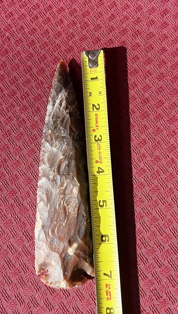 VERY NICE 7" Flint Spearhead Arrowhead