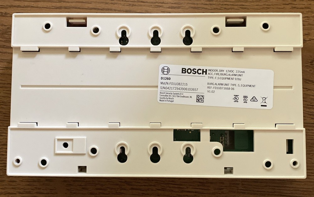 Bosch D1260 LCD Text Keypad Security Controller.