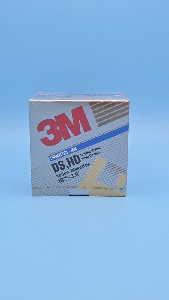 3M Imation IBM Formatted High Density 3.5" Floppy Diskettes COLOR YELLOW