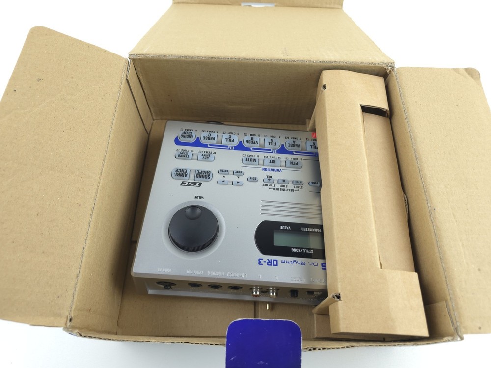 Boss Dr. Rhythm DR-3 Drum Machine Tested Works With Box
