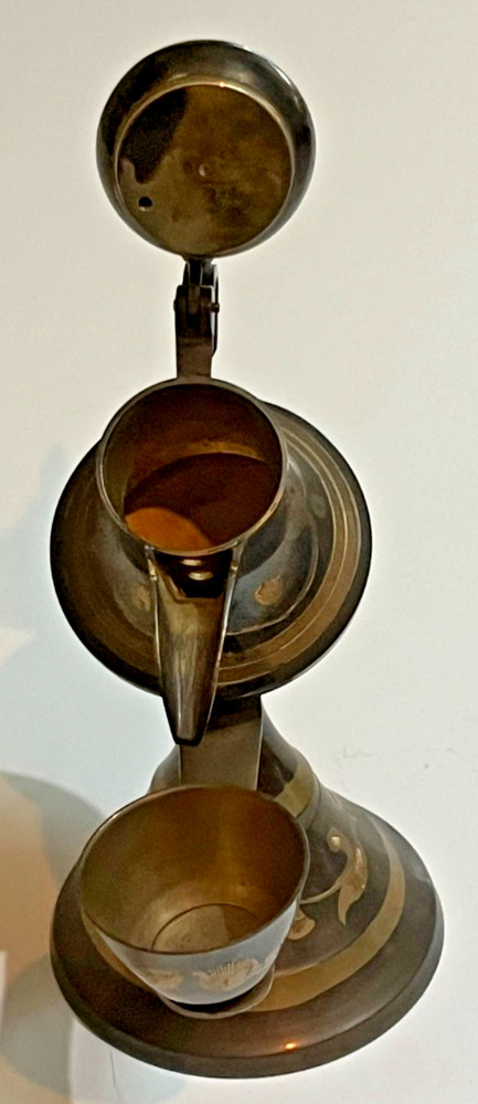 Vintage 8" Brass Middle Eastern Dallah Coffee Pot