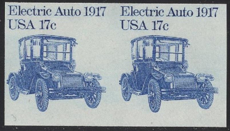U.S.: #1906b ELECTRIC AUTO IMPERF PAIR ERROR // MINT NHiii