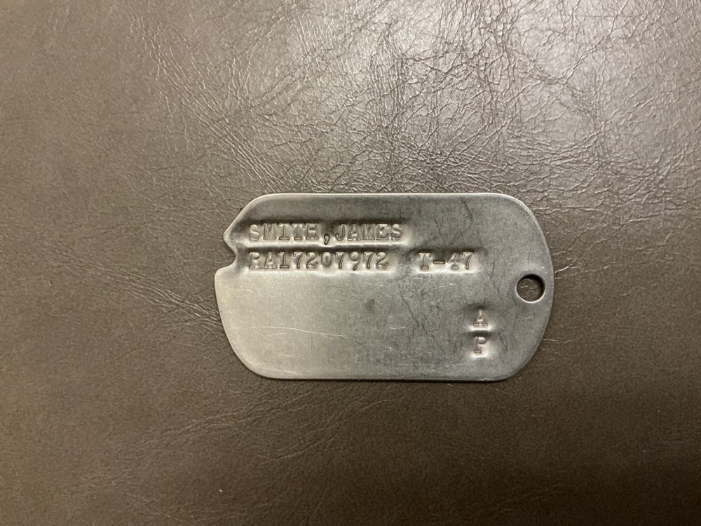 WWII Dog Tag - Military History Collectibles